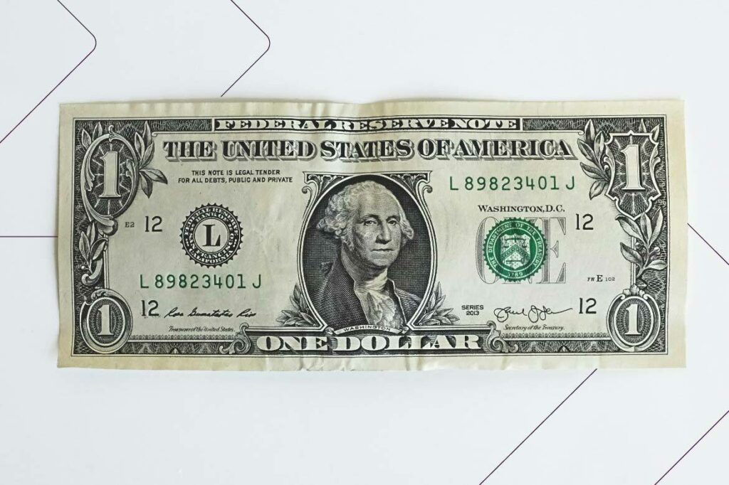 cedula 1 dolar americano